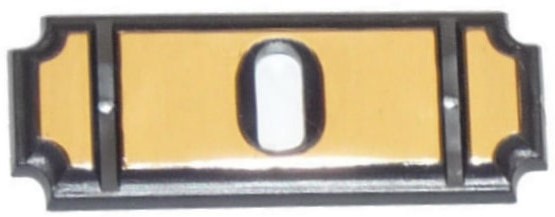 Rosette 58K, Kunststoff, bronziert-lackiert