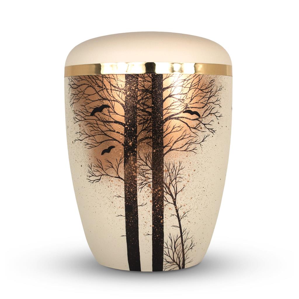 Naturstoffurne, seashell, "Wald"