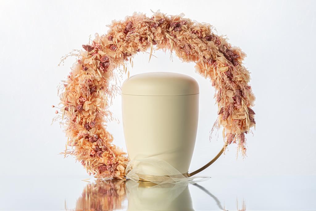 Deko-Ring, Blüten rosé