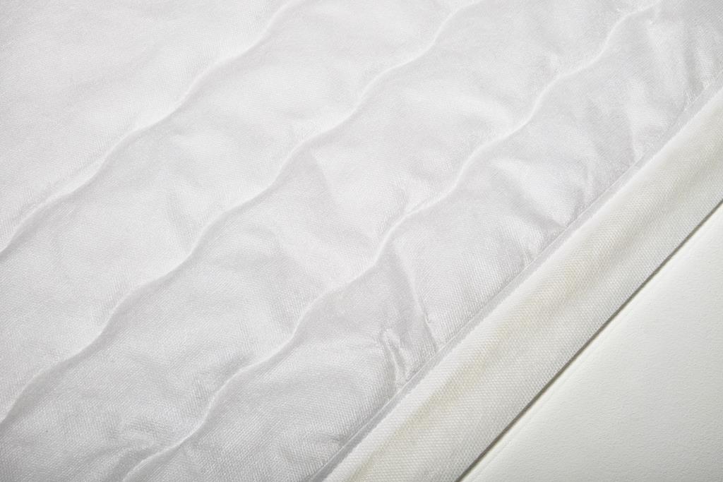 Deckengrt., Vlies weiß, Stehsaum, 100 g/m²